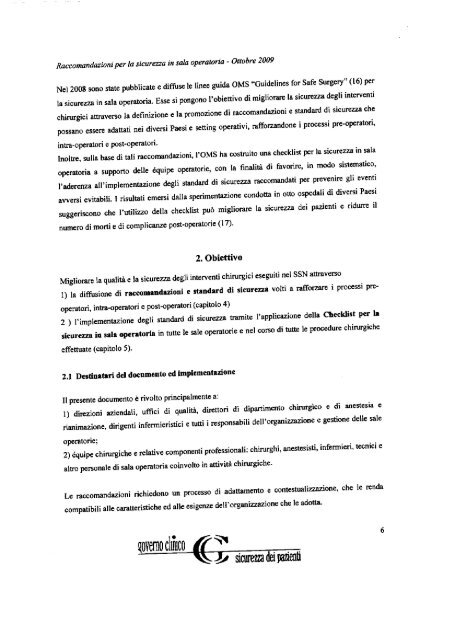 Manuale per la sicurezza in sala operatoria - Azienda Sanitaria ...