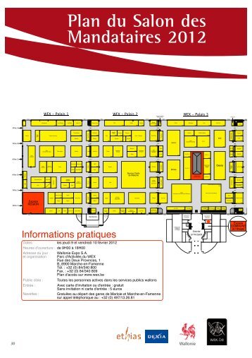 Plan du Salon des Mandataires 2012