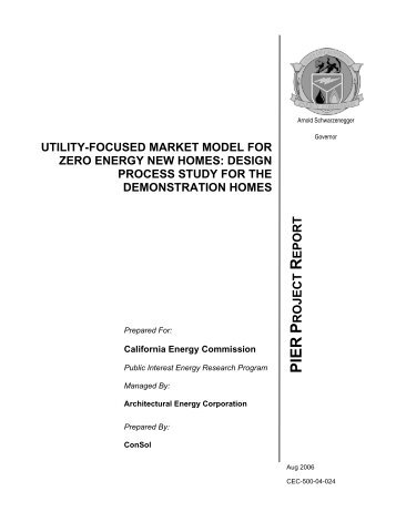 design process study for the demonstration homes - Architectural ...