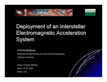 Andrew Bingham - NASA's Institute for Advanced Concepts