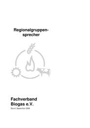 Regionalgruppen sprecher - Fachverband Biogas e.V.
