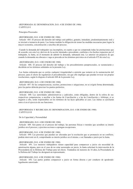 23 DE ENERO DE 1998. Ley publicada en el Diario Oficial de la Fe