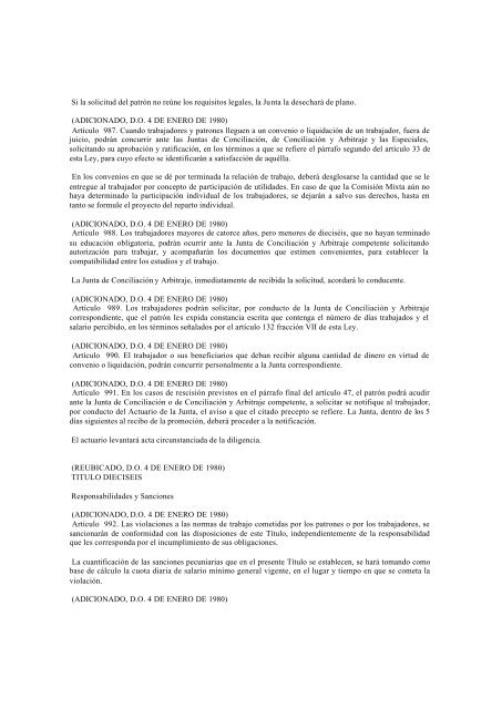 23 DE ENERO DE 1998. Ley publicada en el Diario Oficial de la Fe