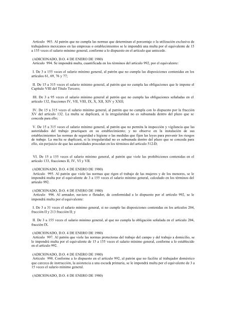 23 DE ENERO DE 1998. Ley publicada en el Diario Oficial de la Fe