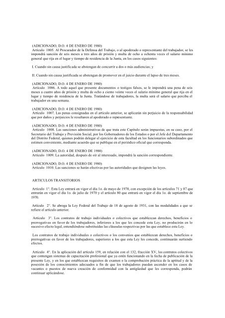 23 DE ENERO DE 1998. Ley publicada en el Diario Oficial de la Fe