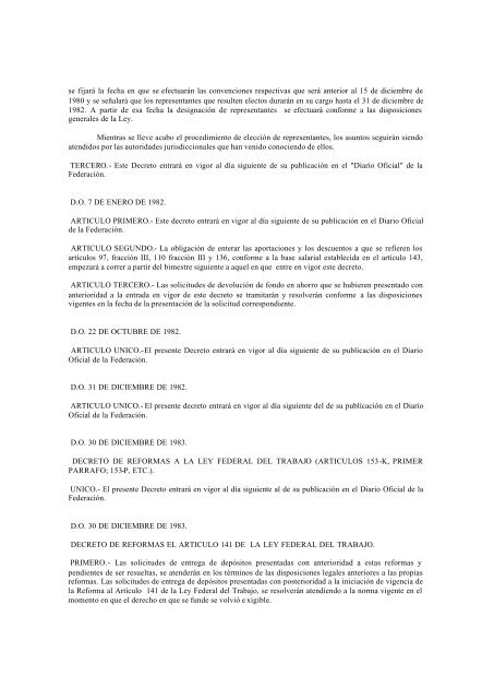 23 DE ENERO DE 1998. Ley publicada en el Diario Oficial de la Fe