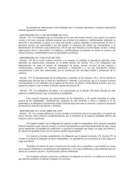 23 DE ENERO DE 1998. Ley publicada en el Diario Oficial de la Fe