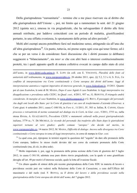 Corti e diritti, in tempi di crisi - Gruppo di Pisa