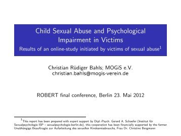 Child Sexual Abuse and Psychological Impairment in Victims ...