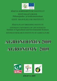 Agronoomia 2009 - Eesti pÃµllu- ja maamajanduse nÃµuandeteenistus