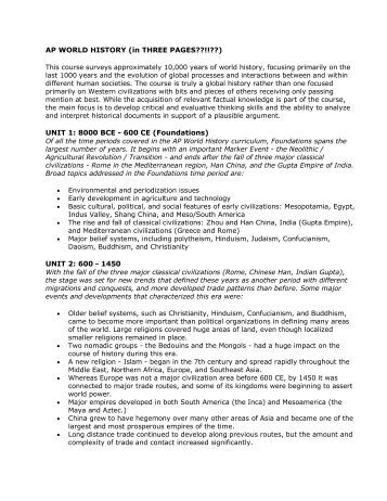 sample history essay