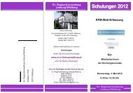 KFM-Web-Erfassung für: - Ev. Regionalverwaltung Limburg-Weilburg