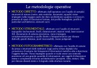 Le metodologie operative - Sdasr.unict.it