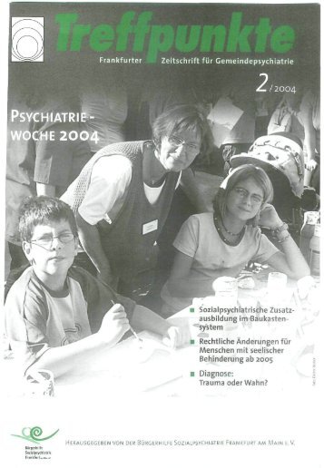Dezember 2004 - Bürgerhilfe Sozialpsychiatrie Frankfurt am Main eV