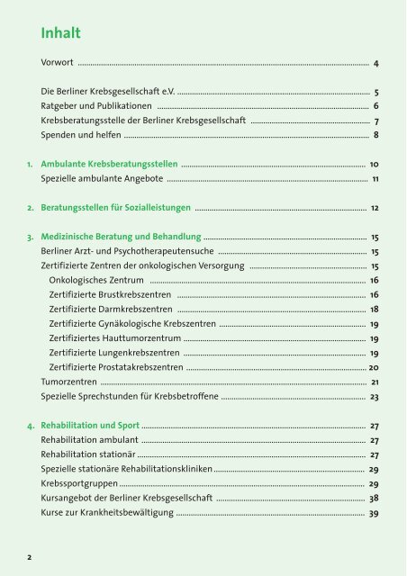 Durch Wissen zum Leben - Berliner Krebsgesellschaft