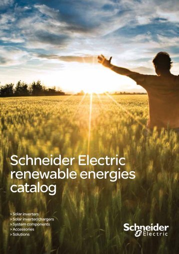 PV Catalogue : Schneider Electric renewable energies catalog