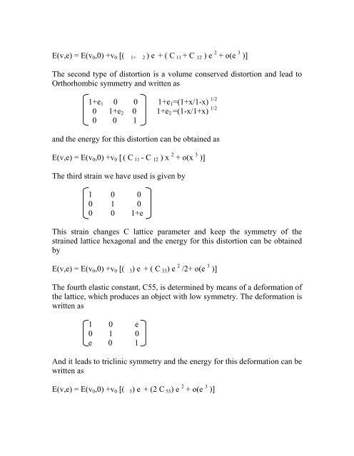 A Package for calculating elastic tensors of cubic - WIEN 2k