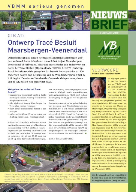 nieuws brief - Vereniging Bewonersbelangen Maarn-Maarsbergen