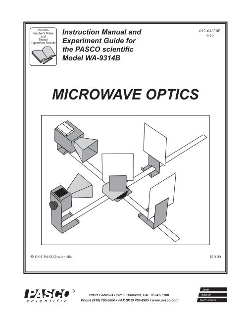 MICROWAVE OPTICS - Granular Materials Laboratory