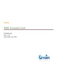SDK CHANGE LOG