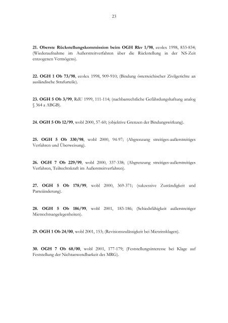 Publikationen zum 1.1.2012 - Institut fÃ¼r Zivilverfahrensrecht