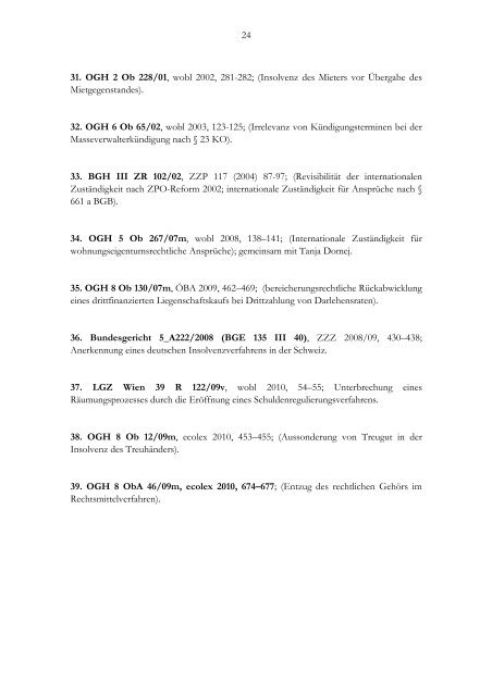 Publikationen zum 1.1.2012 - Institut fÃ¼r Zivilverfahrensrecht