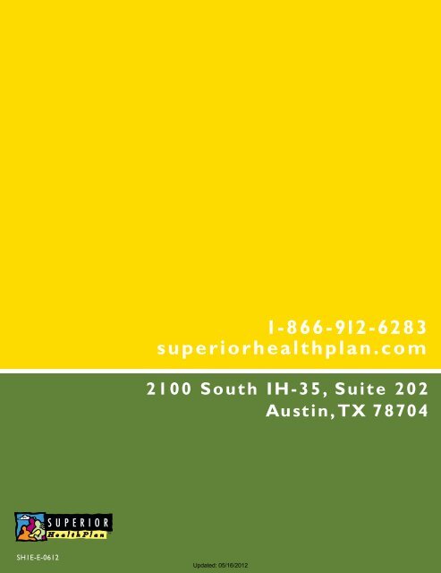 summer/verano 2012 er directory - Fostercare Texas