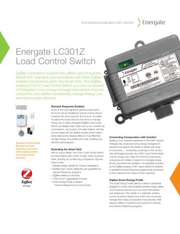 Energate LC301Z Load Control Switch - Silver Spring Networks