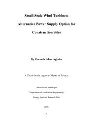 Small Scale Wind Turbines - Energy Systems Research Unit ...