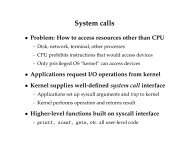 System calls - Stanford Secure Computer Systems Group