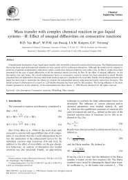 Mass transfer with complex chemical reaction in gas—liquid ... - ITM