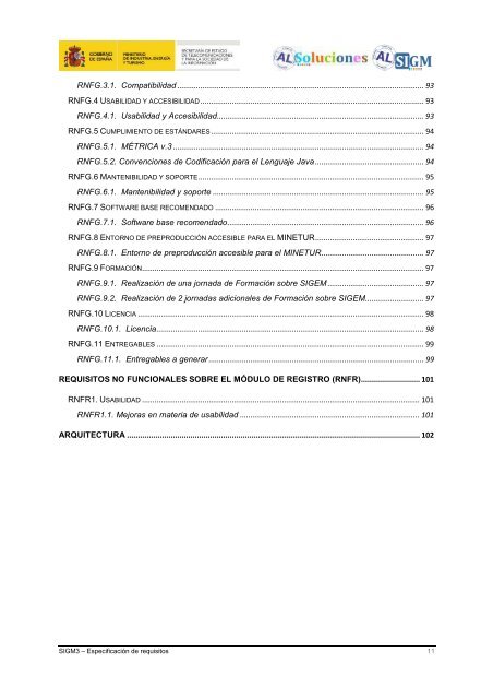 AL SIGM 3.0: EspecificaciÃ³n de requisitos - Plan Avanza