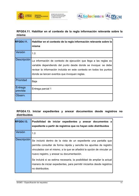 AL SIGM 3.0: EspecificaciÃ³n de requisitos - Plan Avanza