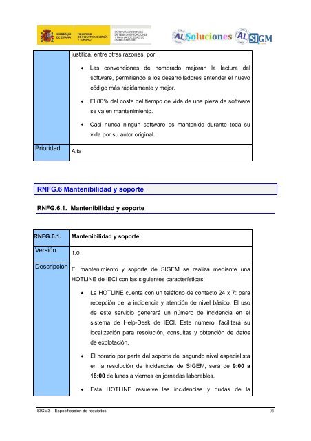 AL SIGM 3.0: EspecificaciÃ³n de requisitos - Plan Avanza