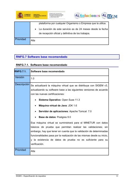 AL SIGM 3.0: EspecificaciÃ³n de requisitos - Plan Avanza