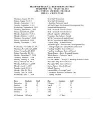 2013-2014 Calendar - Freehold Regional High School District