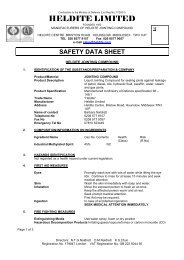 Download Heldite - MSDS PDF - Oilybits.com