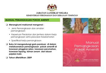 Ringkasan Eksekutif Buku Pengurusan Landskap
