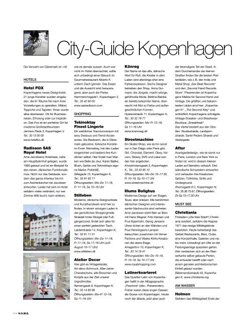 City-Guide Kopenhagen