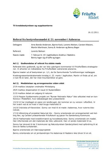 Referat - FriluftsrÃƒÂ¥det
