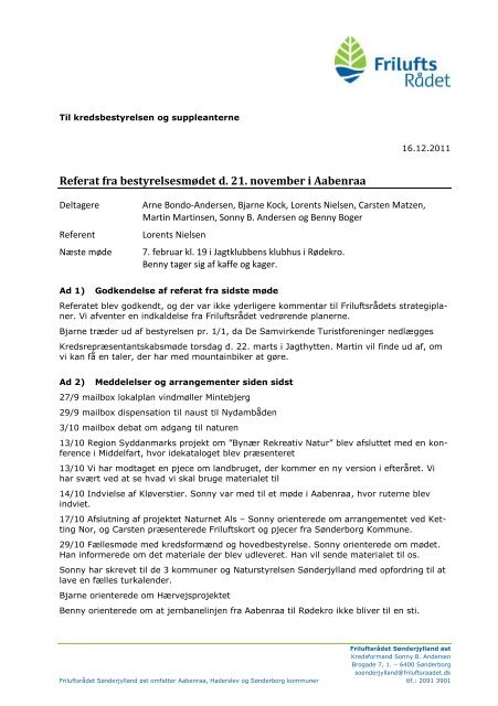 Referat - FriluftsrÃƒÂ¥det