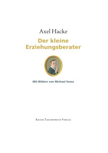 Axel Hacke Der kleine Erziehungsberater