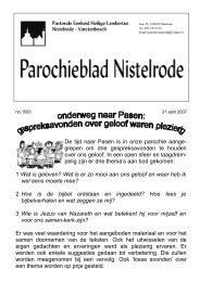 21 apr - Pastorale eenheid Nistelrode - Vorstenbosch