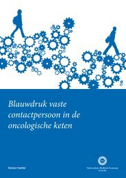 Blauwdruk vaste contactpersoon in de oncologische keten