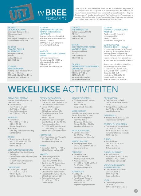 Stadsmagazine februari 2013 - Stad Bree
