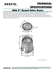 6in Round Valve Boxes - NDS