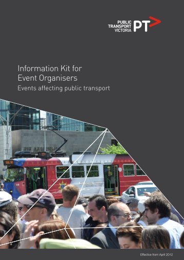 Information Kit for Event Organisers - Public Transport Victoria