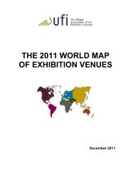 The 2011 world map of exhibition venues - Ufi