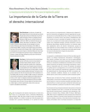 La importancia de la Carta de la Tierra en el derecho internacional