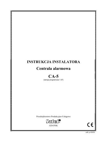 CA-5 instrukcja instalatora - Satel